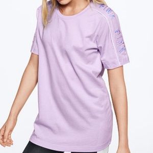 NEW VS PINK Short Sleeve Campus Tee size XS